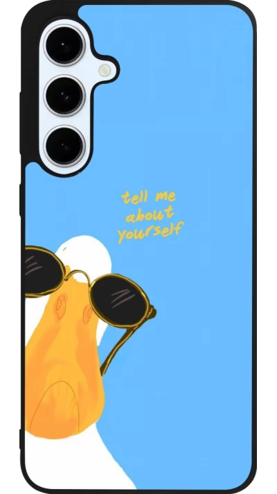 Coque Samsung Galaxy S24 FE - Silicone rigide noir Tell me about yourself Summer 2026