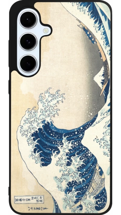 Samsung Galaxy S24 FE Case Hülle - Silikon schwarz Kunstbild - Die große Welle vor Kanagawa - Hokusai