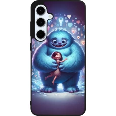 Coque Samsung Galaxy S24 FE - Silicone rigide noir Valentine 2024 Fluffy Love
