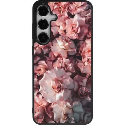 Samsung Galaxy S24+ Case Hülle - Silikon schwarz Beautiful Roses