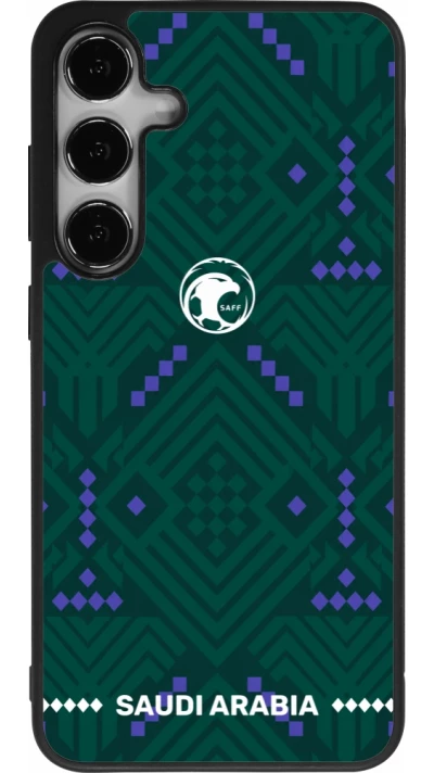 Samsung Galaxy S24+ Case Hülle - Silikon schwarz Saudi Arabien 2026 personalisierbares Fussballtrikot