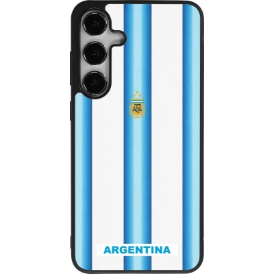 Samsung Galaxy S24+ Case Hülle - Silikon schwarz Argentinien 2026 personalisierbares Fussballtrikot