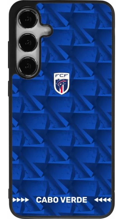 Samsung Galaxy S24+ Case Hülle - Silikon schwarz Kap Verde 2026 personalisierbares Fussballtrikot
