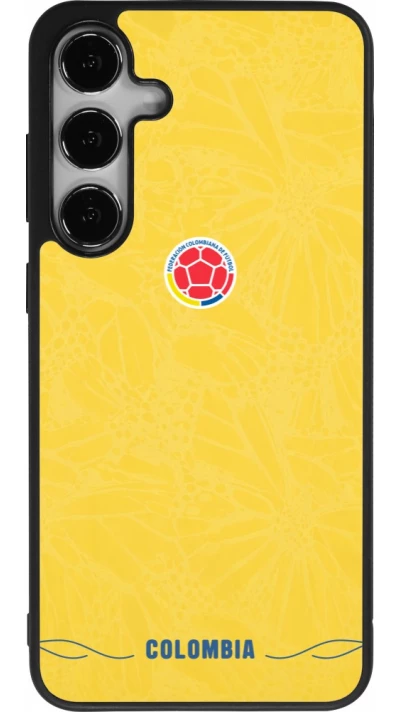 Samsung Galaxy S24+ Case Hülle - Silikon schwarz Kolumbien 2026 personalisierbares Fussballtrikot