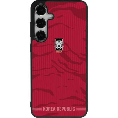 Samsung Galaxy S24+ Case Hülle - Silikon schwarz Südkorea 2026 personalisierbares Fussballtrikot