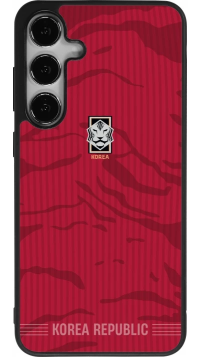 Samsung Galaxy S24+ Case Hülle - Silikon schwarz Südkorea 2026 personalisierbares Fussballtrikot