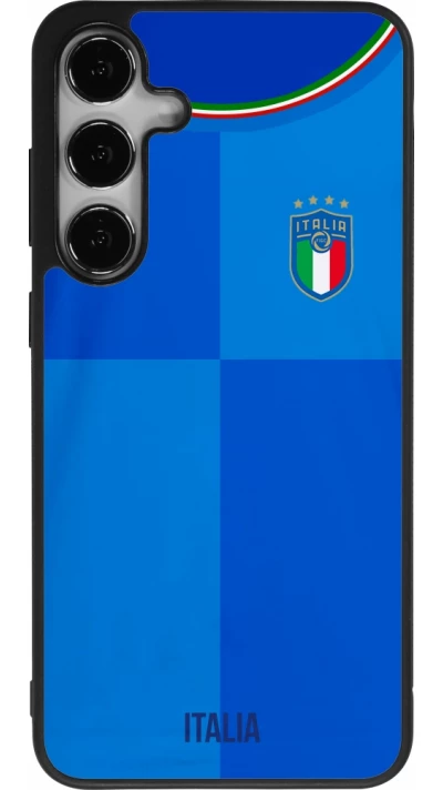Samsung Galaxy S24+ Case Hülle - Silikon schwarz Italien 2022 personalisierbares Fußballtrikot