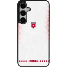 Samsung Galaxy S24+ Case Hülle - Silikon schwarz Jordanien 2026 personalisierbares Fussballtrikot