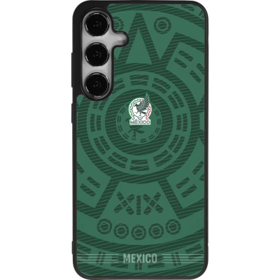 Samsung Galaxy S24+ Case Hülle - Silikon schwarz Mexiko 2026 personalisierbares Fussballtrikot