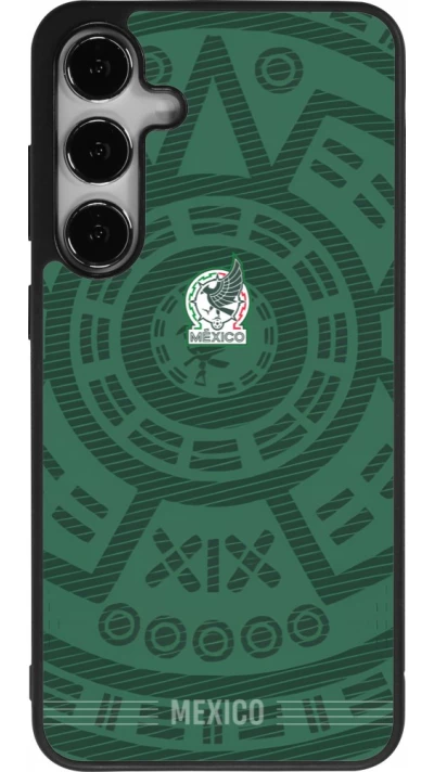 Samsung Galaxy S24+ Case Hülle - Silikon schwarz Mexiko 2026 personalisierbares Fussballtrikot