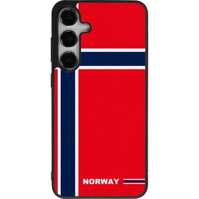 Samsung Galaxy S24+ Case Hülle - Silikon schwarz Norwegen 2026 personalisierbares Fussballtrikot