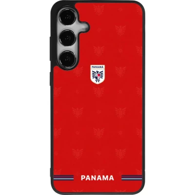 Samsung Galaxy S24+ Case Hülle - Silikon schwarz Panama 2026 personalisierbares Fussballtrikot