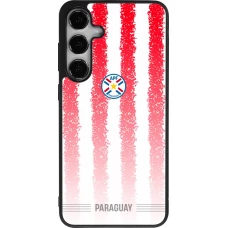 Coque Samsung Galaxy S24+ - Silicone rigide noir Maillot de football Paraguay 2026 personnalisable