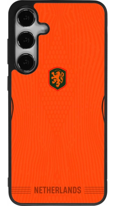 Samsung Galaxy S24+ Case Hülle - Silikon schwarz Niederlande 2026 personalisierbares Fussballtrikot