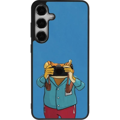 Coque Samsung Galaxy S24+ - Silicone rigide noir Frog with camera DTMF
