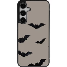 Coque Samsung Galaxy S24+ - Silicone rigide noir Halloween 2026 Bats