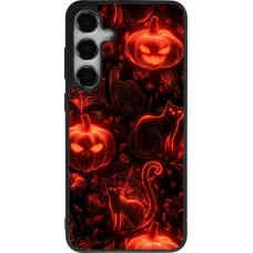 Coque Samsung Galaxy S24+ - Silicone rigide noir Halloween 2026 Pattern Halloween
