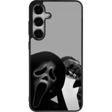 Coque Samsung Galaxy S24+ - Silicone rigide noir Halloween 2026 Scream and Michael Myers