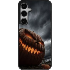 Coque Samsung Galaxy S24+ - Silicone rigide noir Halloween 2026 The Wicked Pumpkin