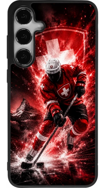 Samsung Galaxy S24+ Case Hülle - Silikon schwarz Hockey World Championship Player