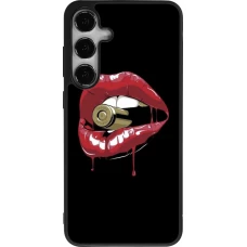 Coque Samsung Galaxy S24+ - Silicone rigide noir Lips bullet