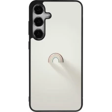 Coque Samsung Galaxy S24+ - Silicone rigide noir Mini Rainbow Minimal