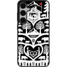 Coque Samsung Galaxy S24+ - Silicone rigide noir Poya Suisse 2 noir
