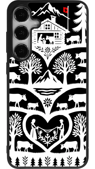 Samsung Galaxy S24+ Case Hülle - Silikon schwarz Poya Schweiz 2 schwarz
