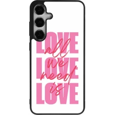 Samsung Galaxy S24+ Case Hülle - Silikon schwarz Saint Valentines Day 26 Love all we need is