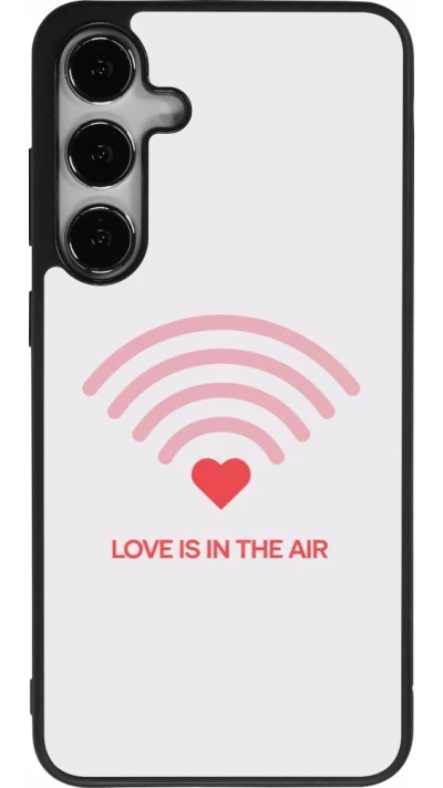 Samsung Galaxy S24+ Case Hülle - Silikon schwarz Saint Valentines Day 26 Love is in the air