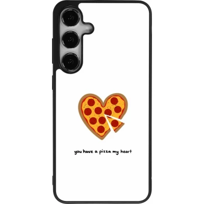Samsung Galaxy S24+ Case Hülle - Silikon schwarz Saint Valentines Day 26 You have my pizza heart