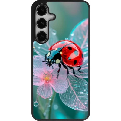Coque Samsung Galaxy S24+ - Silicone rigide noir Ladybird in bloom Spring 2026