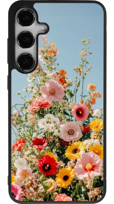 Samsung Galaxy S24+ Case Hülle - Silikon schwarz Spring flowers Spring 2026