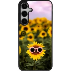 Samsung Galaxy S24+ Case Hülle - Silikon schwarz Sunflower with glasses Spring 2026