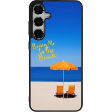 Samsung Galaxy S24+ Case Hülle - Silikon schwarz Summer 2025 Bring me to the beach