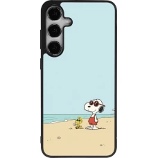 Samsung Galaxy S24+ Case Hülle - Silikon schwarz Snoopy on the beach Summer 2026