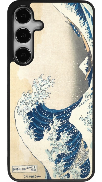 Samsung Galaxy S24+ Case Hülle - Silikon schwarz Kunstbild - Die große Welle vor Kanagawa - Hokusai