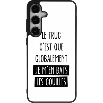 Samsung Galaxy S24+ Case Hülle - Silikon schwarz Le truc globalement bats les couilles