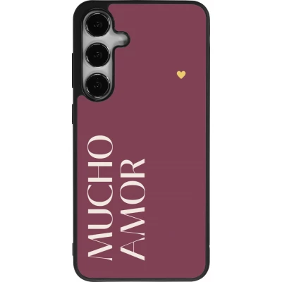 Samsung Galaxy S24+ Case Hülle - Silikon schwarz Valentine 2024 mucho amor rosado