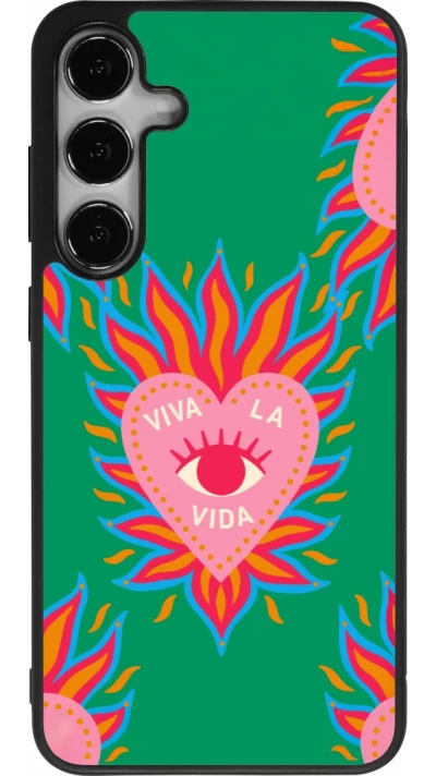 Coque Samsung Galaxy S24+ - Silicone rigide noir Viva la vida 2026