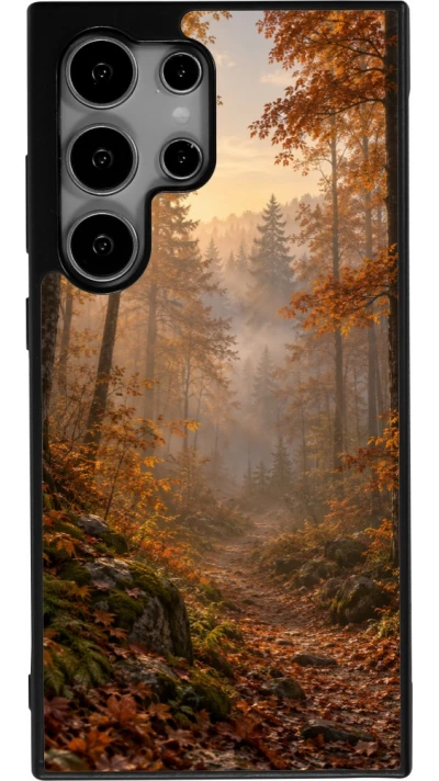 Coque Samsung Galaxy S24 Ultra - Silicone rigide noir Autumn 26 Autumn walk