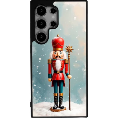 Samsung Galaxy S24 Ultra Case Hülle - Silikon schwarz Christmas 25 Nutcracker Snow