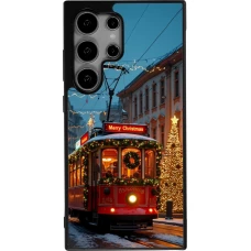 Coque Samsung Galaxy S24 Ultra - Silicone rigide noir Christmas 25 Xmas Train