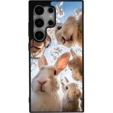 Coque Samsung Galaxy S24 Ultra - Silicone rigide noir Easter 2026 Rabbits