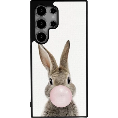 Samsung Galaxy S24 Ultra Case Hülle - Silikon schwarz Easter 2023 bubble gum bunny