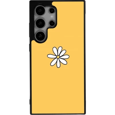 Samsung Galaxy S24 Ultra Case Hülle - Silikon schwarz Easter 2023 daisy