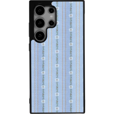 Samsung Galaxy S24 Ultra Case Hülle - Silikon schwarz Edelweiss