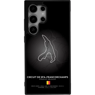 Samsung Galaxy S24 Ultra Case Hülle - Silikon schwarz F1 Track 2025 Belgium