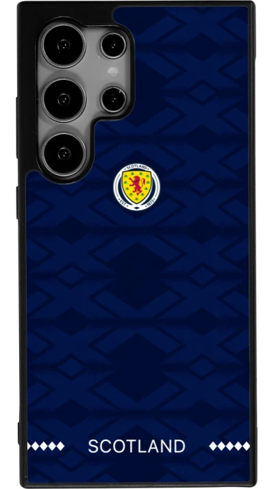 Samsung Galaxy S24 Ultra Case Hülle - Silikon schwarz Schottland 2026 personalisierbares Fussballtrikot