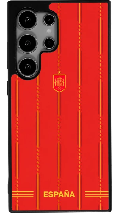 Samsung Galaxy S24 Ultra Case Hülle - Silikon schwarz Spanien 2026 personalisierbares Fussballtrikot